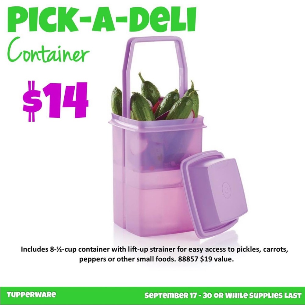Tupperware Pick a deli container.